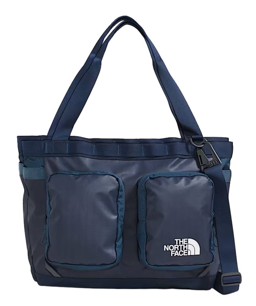 The North Face Base Camp Voyager Tote Bag in Shady Blue/Summit Navy - Image 3 of 3