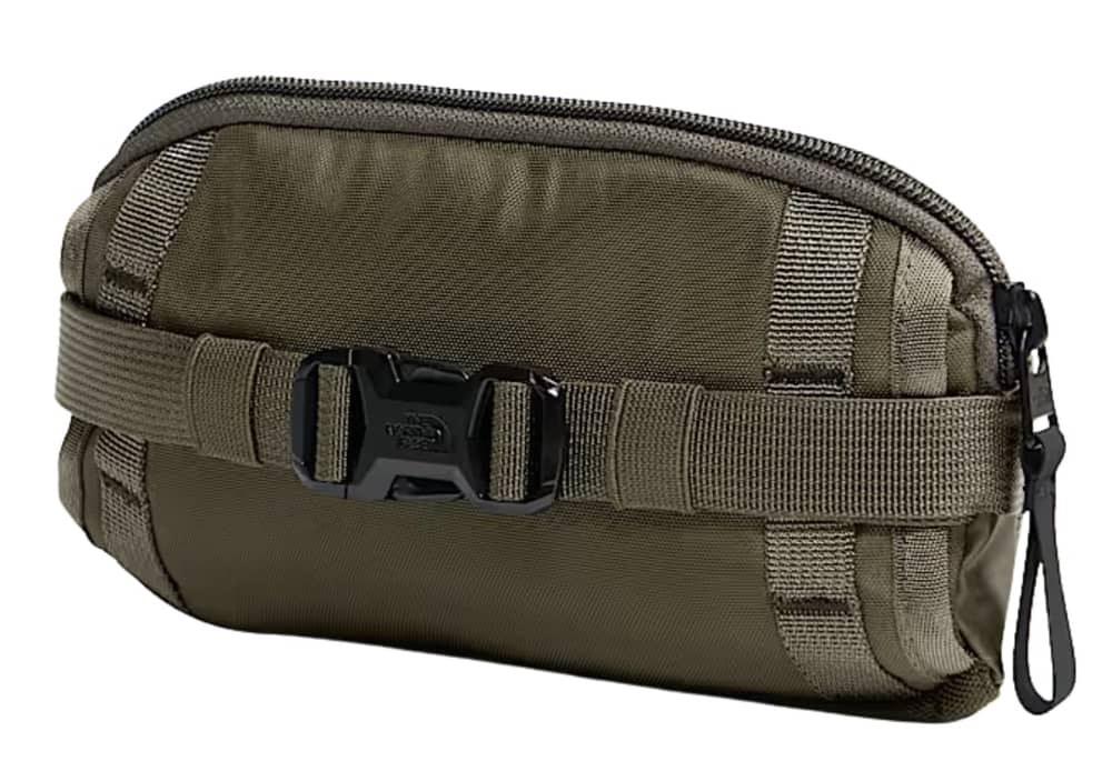 The North Face Base Camp Voyager Pro Travel Pouch in New Taupe Green/TNF Black NPF - Image 2 of 3