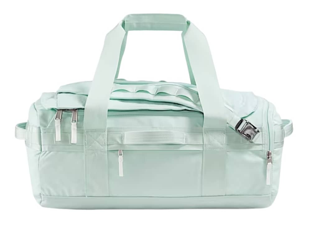 The North Face Base Camp Voyager Duffel—42L in Opal Frost/Pearl Stone/TNF White - Image 1 of 3