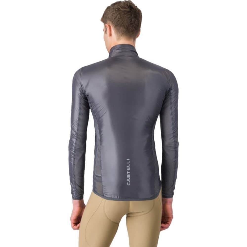 Castelli Aria Shell 2 Jacket in Dark Gray - Image 2 of 4