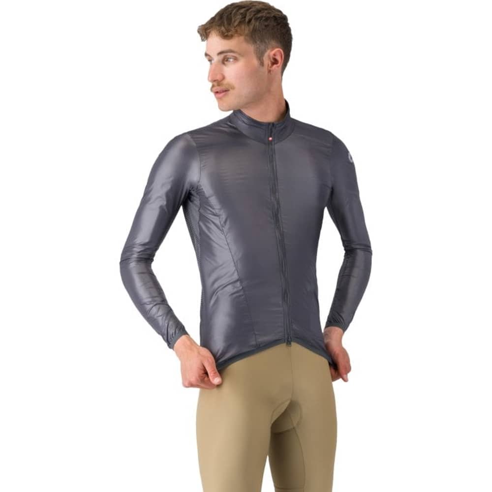 Castelli Aria Shell 2 Jacket in Dark Gray - Image 1 of 4