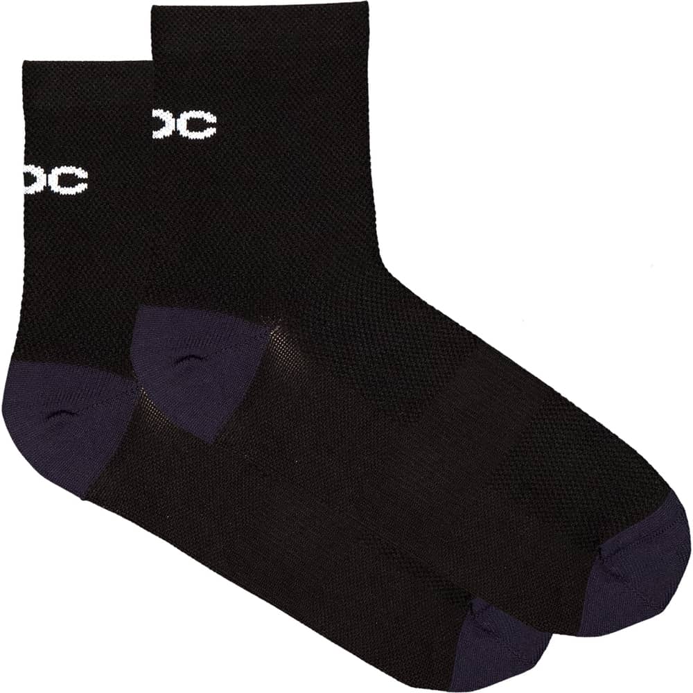 Poc | Cadence Road Air Short Sock Men's | Size Extra Large In Uranium Black