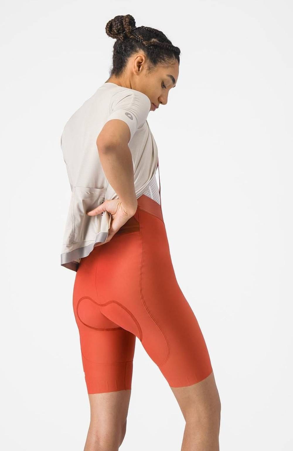 Castelli Espresso 2 Womens DT Bibshort in Paprika - Image 1 of 2