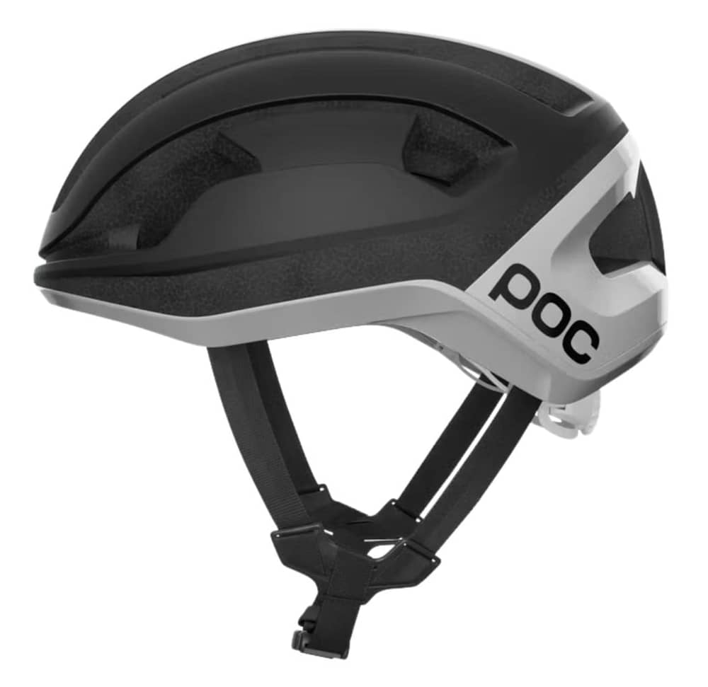 POC Omne Lite (CPSC) Helmets in Uranium Black Matt/Hydrogen White with Logo - Image 1 of 4
