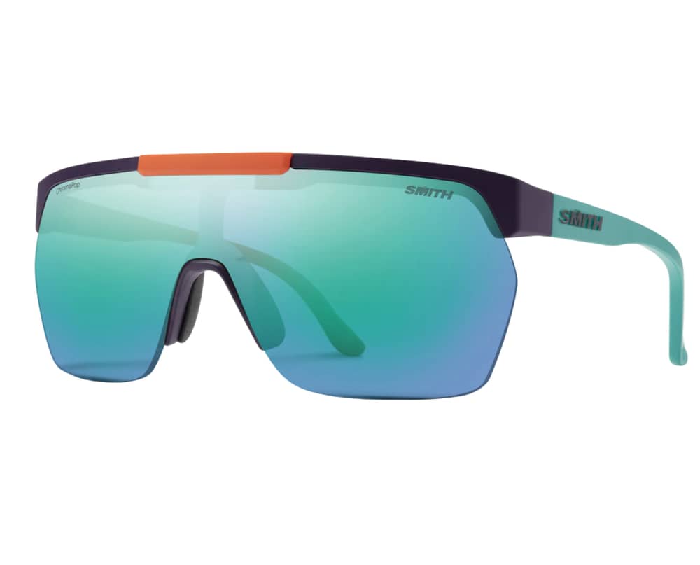 Smith XC Sunglasses in Matte Purple/Cinder/Hi Viz/Opal/ChromaPop Opal Mirror Lens - Image 1 of 4
