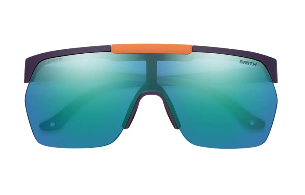 Smith XC Sunglasses in Matte Purple/Cinder/Hi Viz/Opal/ChromaPop Opal Mirror Lens - Image 2 of 4