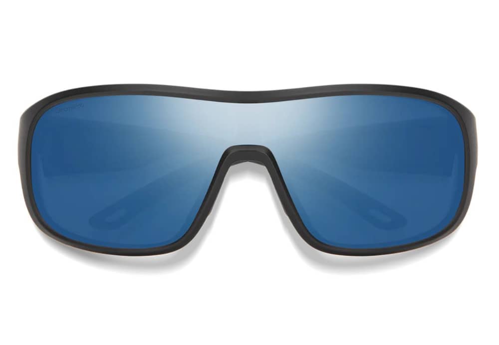 Smith Spinner Sunglasses in Matte Black/ChromaPop Polarized Blue Mirror - Image 2 of 3
