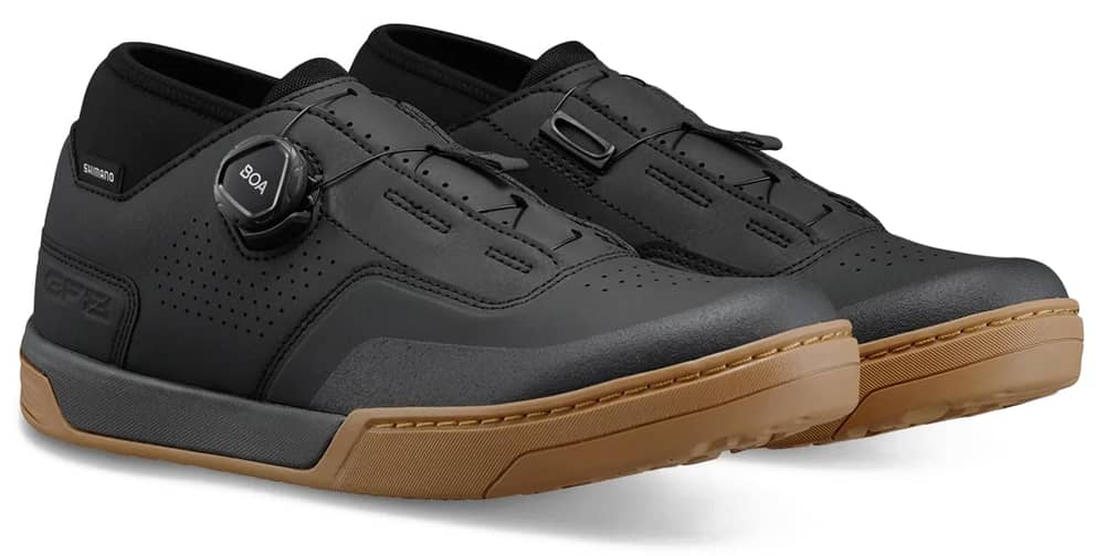 Shimano SH-GF800 MTB Flat Shoes in Black/Amber - Image 2 of 6