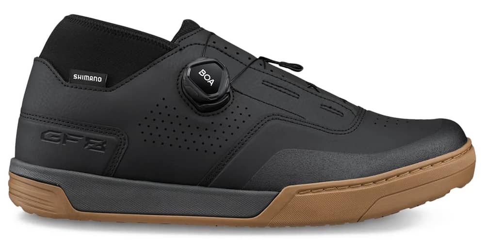 Shimano SH-GF800 MTB Flat Shoes in Black/Amber - Image 1 of 6