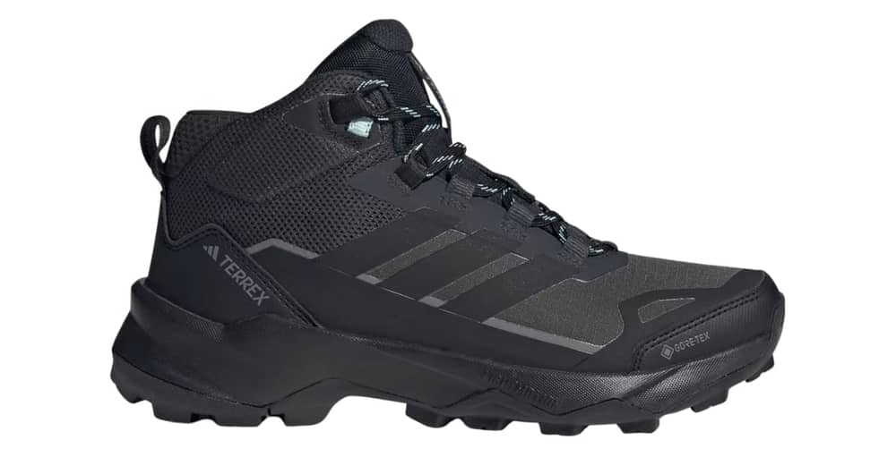 Adidas Terrex Skychaser AX5 Mid GTX Women's Shoes in Carbon/Core Black/Semi Flash Aqua - Image 1 of 3