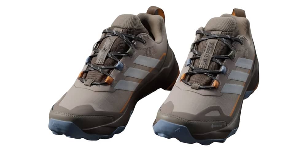 Adidas Terrex Skychaser AX5 GTX Women's Shoes in Wonder Taupe/Off White/Glow Blue - Image 3 of 3