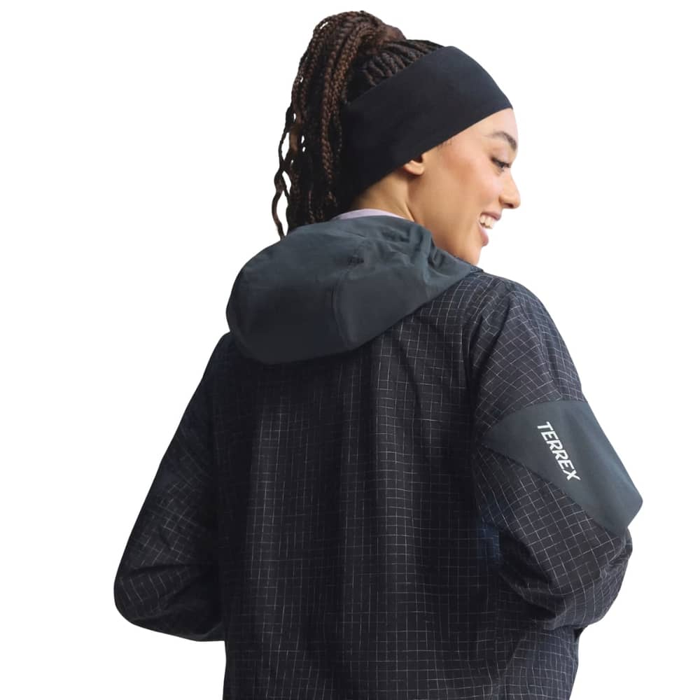 Adidas Terrex Xploric 2 Layer Climaproof Jacket in Black/Carbon - Image 4 of 4