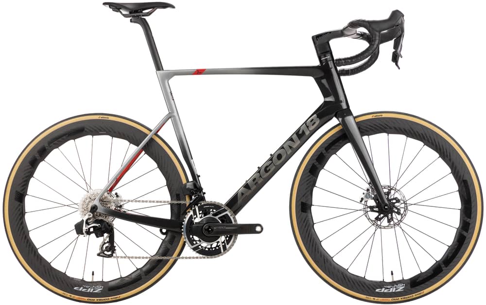 Argon 18 SUM Pro Red AXS Bike in Titanium/Racing Red - Image 1 of 5