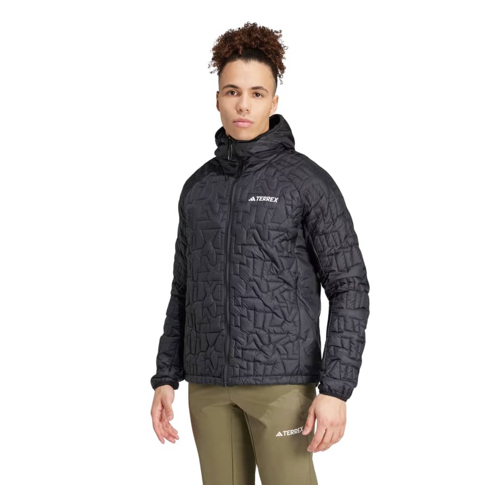 Adidas Terrex Xperior Primaloft Loosefill Hooded Jacket in Blanch Cargo - Image 2 of 4