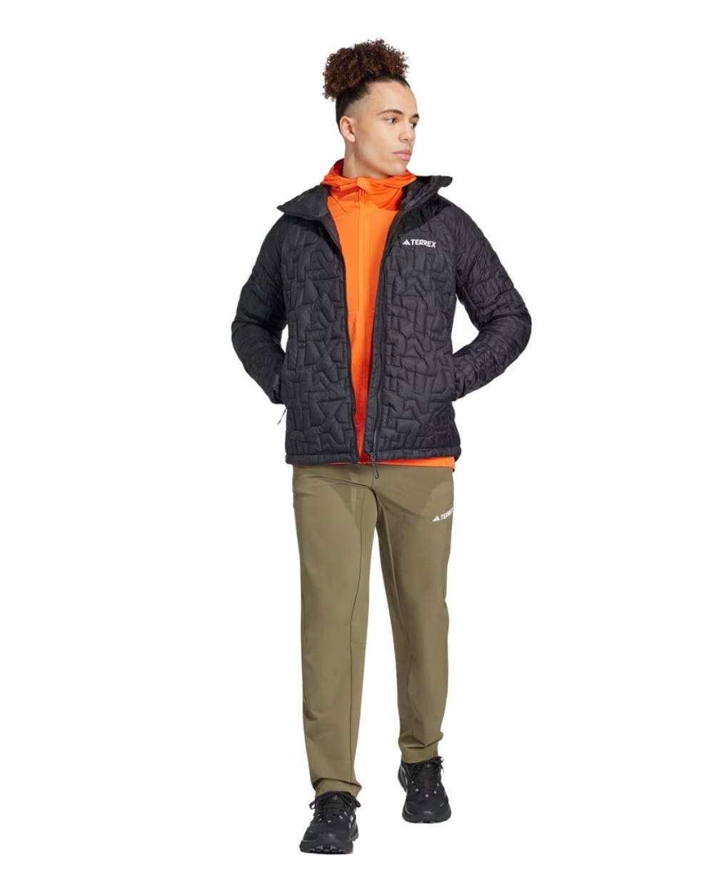 Adidas Terrex Xperior Primaloft Loosefill Hooded Jacket in Blanch Cargo - Image 4 of 4