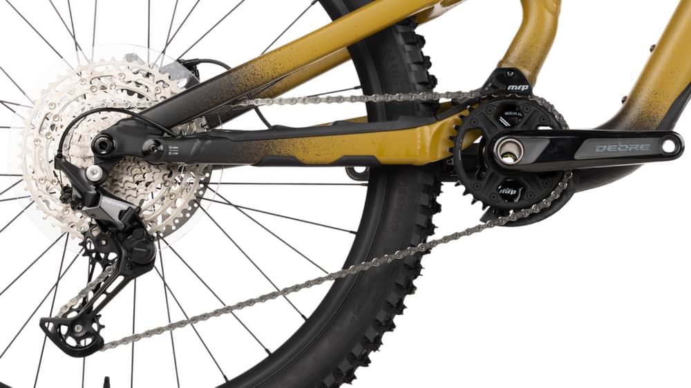 Specialized Status 2 170 in Satin Harvest Gold Tint/Obsidian/Dune White - Image 2 of 6
