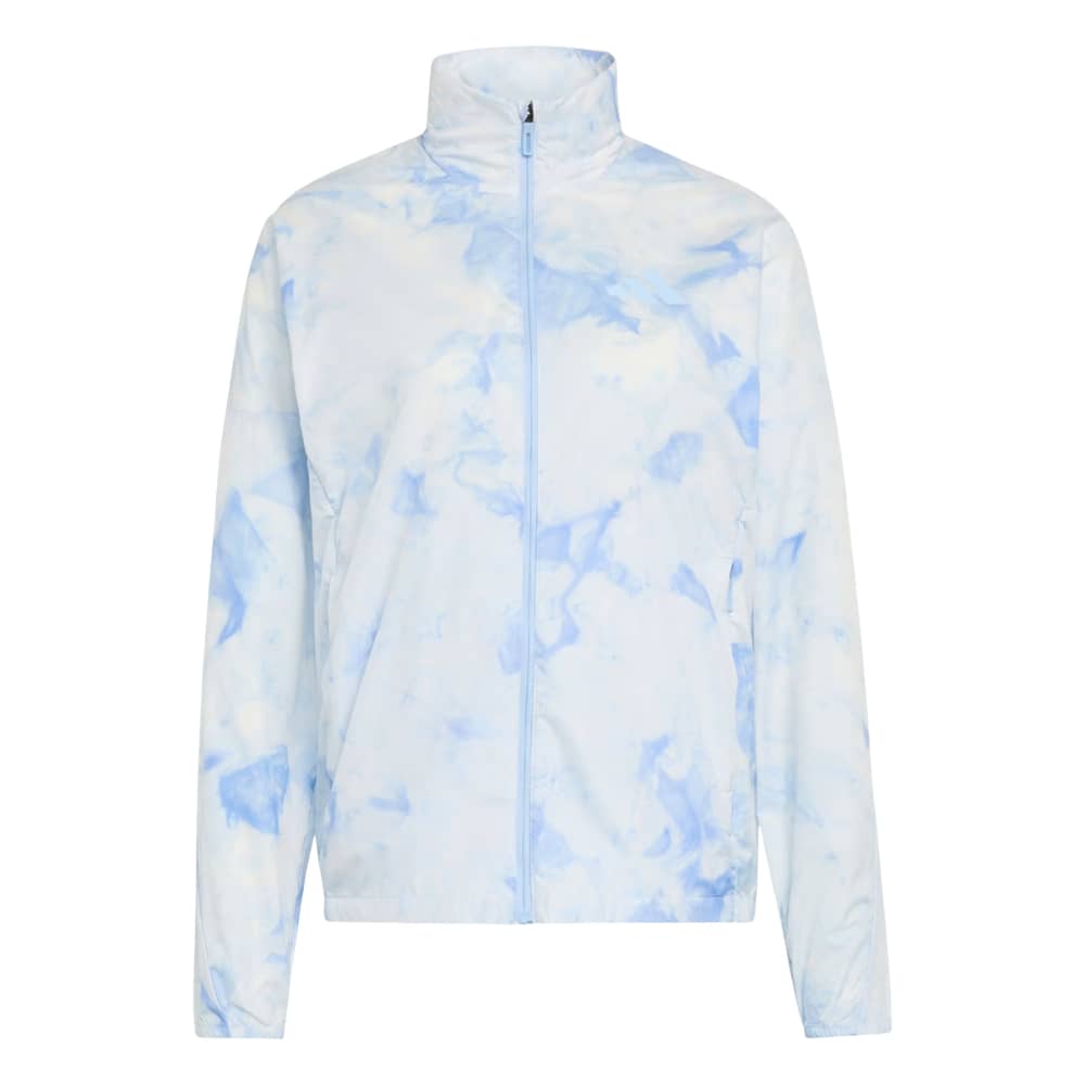 Adidas Terrex Women's Multi Spray Dye Wind Jacket in White/Glow Blue - Image 1 of 4