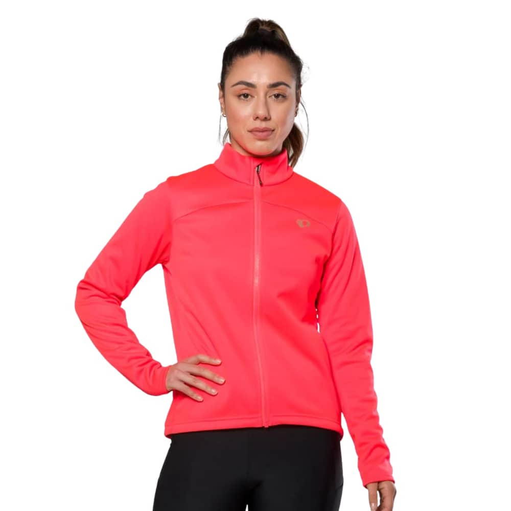 Pearl Izumi Women's Quest AMFIB Jacket in Fiery Coral - Image 2 of 4