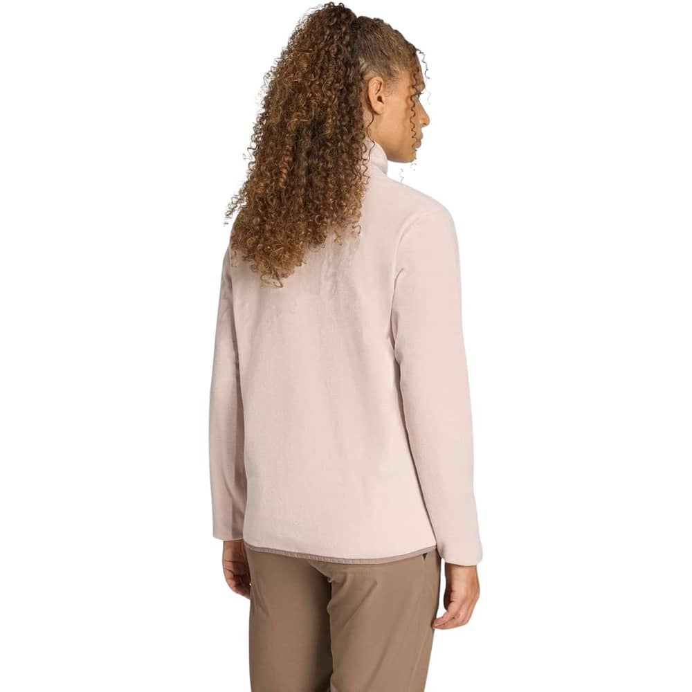 Adidas Terrex Women's Multi Essentials Half Zip Fleece Jkt in Wonder Taupe - Image 3 of 4