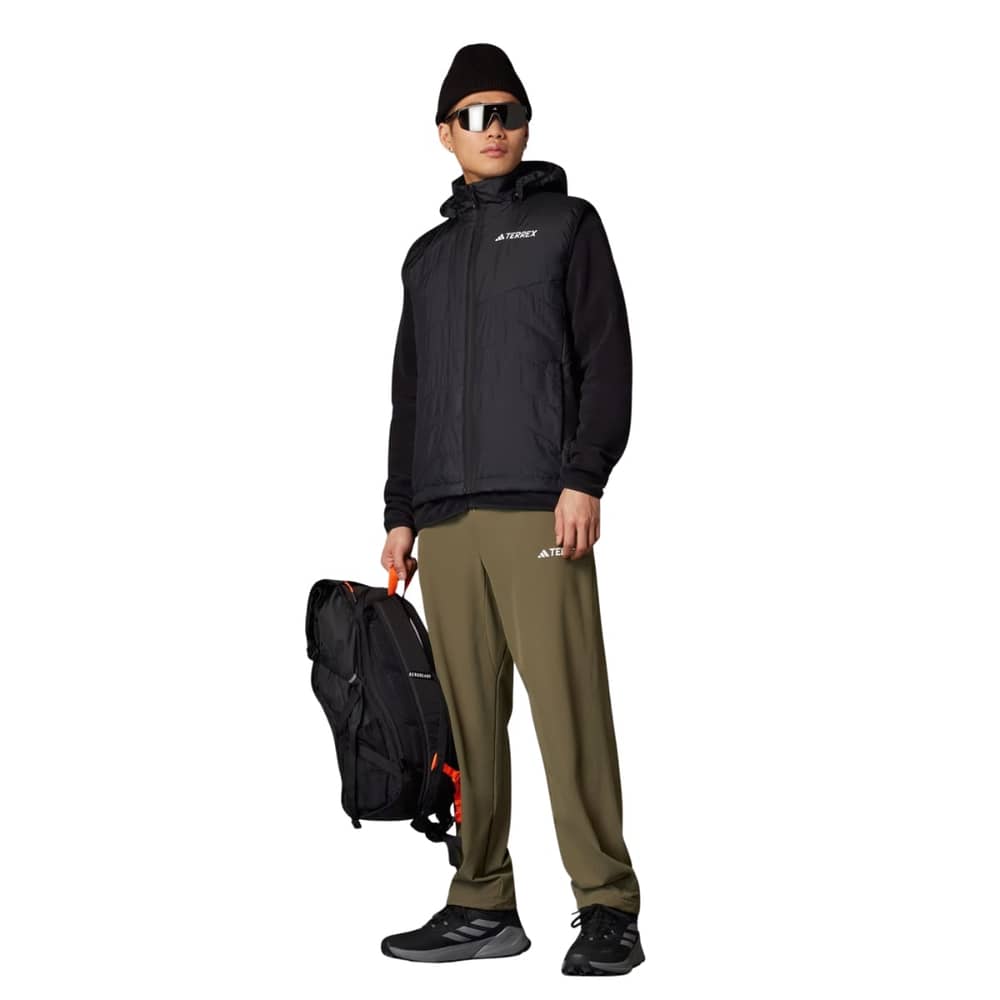 Adidas Terrex Multi Insulated Hooded Vest in Black - Image 4 of 6