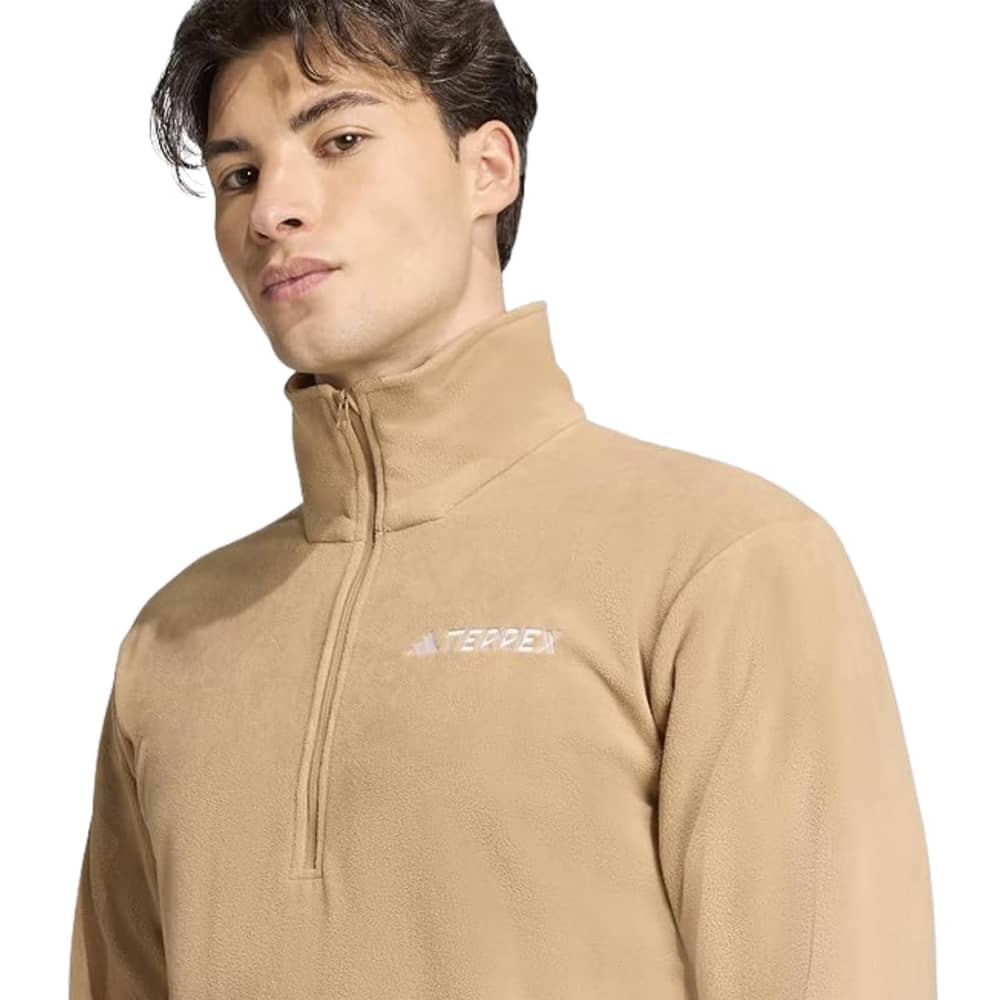 Adidas Terrex Multi Essentials Half Zip Fleece Jacket in Cardboard - Image 4 of 5