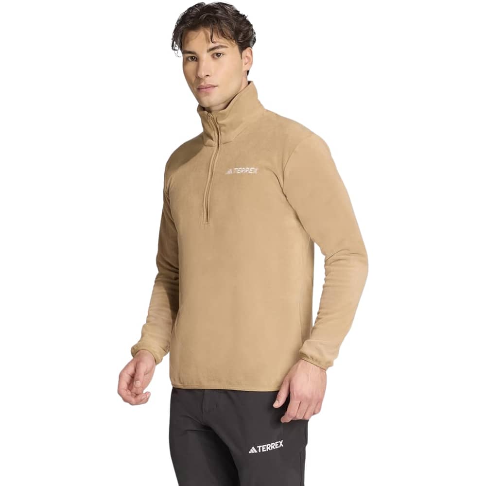 Adidas Terrex Multi Essentials Half Zip Fleece Jacket in Cardboard - Image 1 of 5