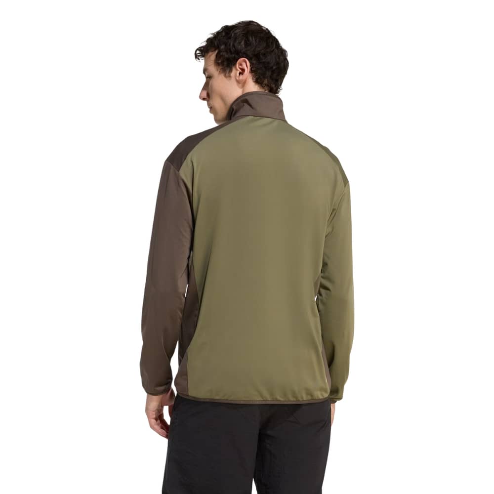 Adidas Terrex Multi Climawarm Full Zip Tech Fleece Jacket in Olive Strata - Image 3 of 5