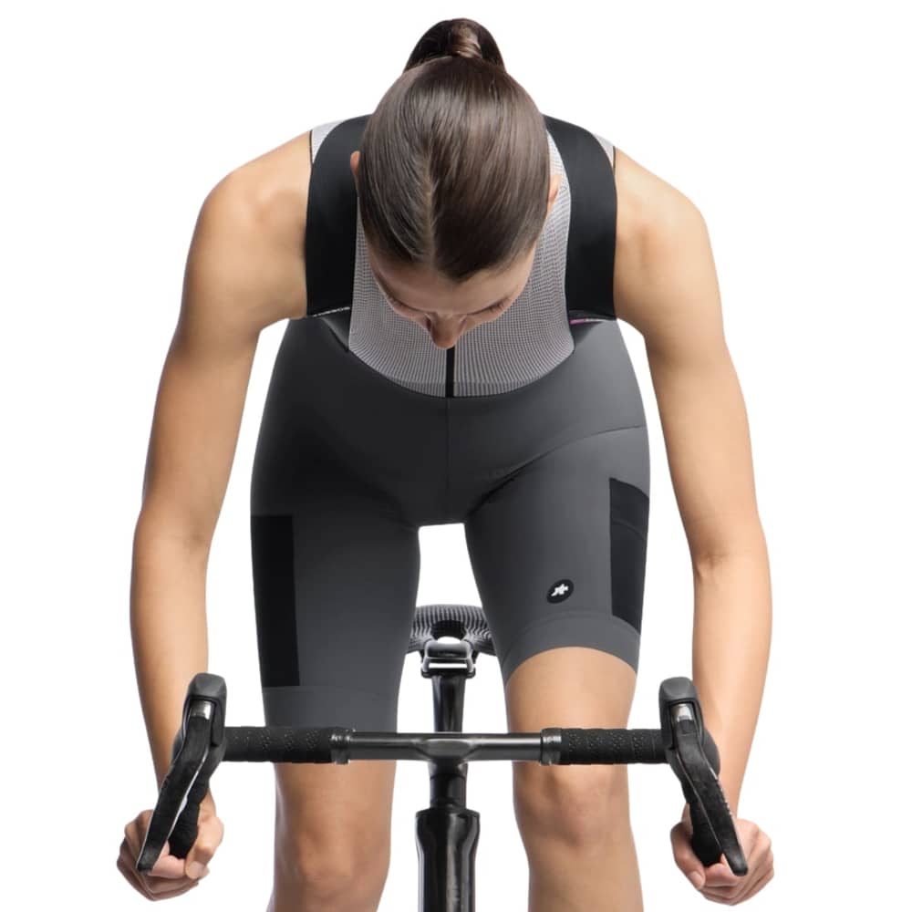 Assos Tactica Kieskafer Women'S Bib Shorts T5 in Robust Grey - Image 3 of 5