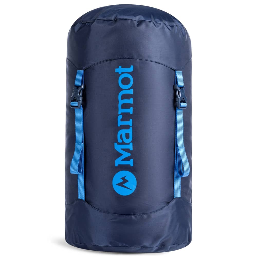 Marmot Wraptor 15 Down Sleeping Bag in Clear Blue/Arctic Navy - Image 5 of 5