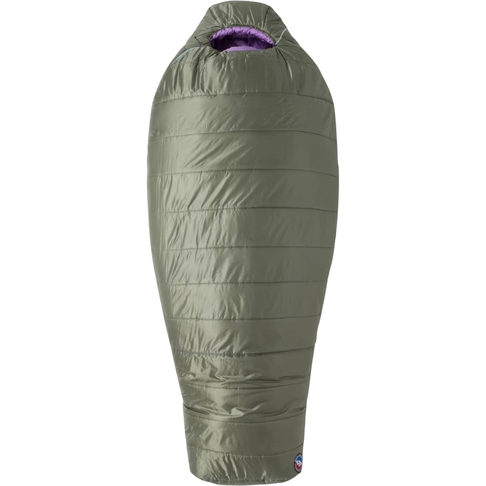 Big Agnes Women's Anthracite 20° Sleeping Bag in Lichen Green/African Violet - Image 2 of 5