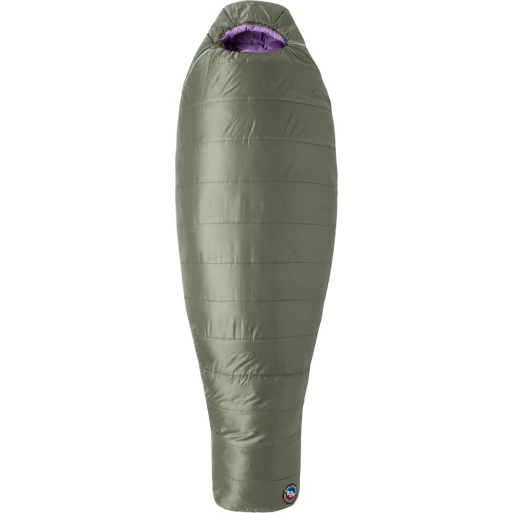 Big Agnes Women's Anthracite 20° Sleeping Bag in Lichen Green/African Violet - Image 1 of 5
