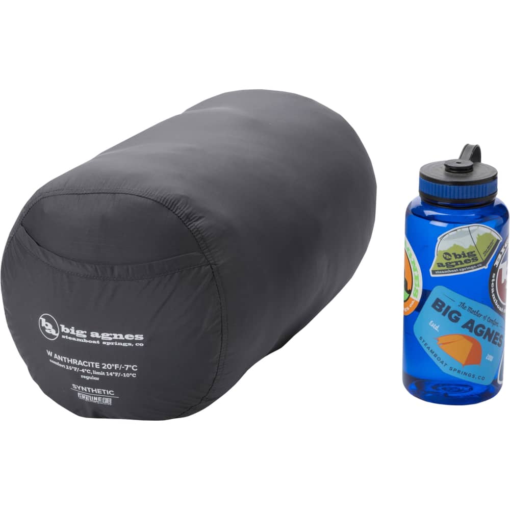 Big Agnes Women's Anthracite 20° Sleeping Bag in Lichen Green/African Violet - Image 5 of 5