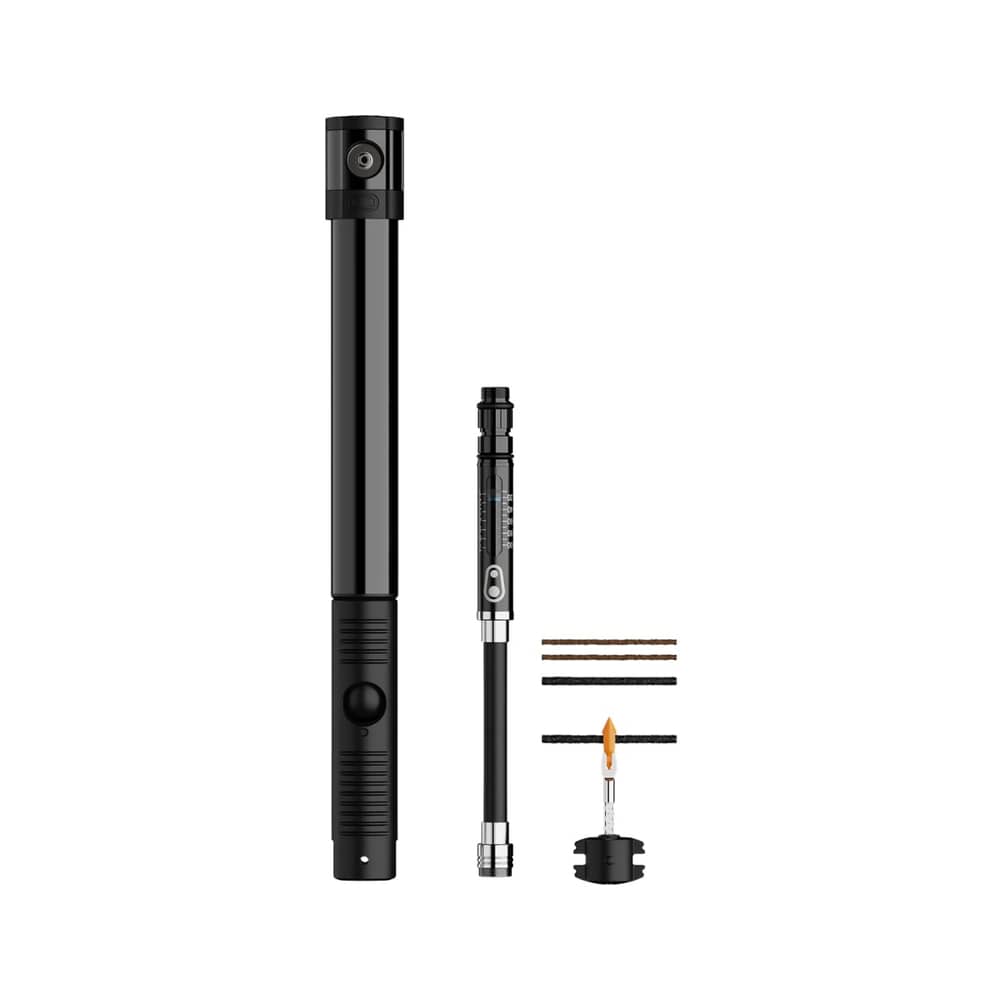 Crank Brothers Klic HV Gauge Hand Pump + Plug Tool in Midnight Black - Image 1 of 9