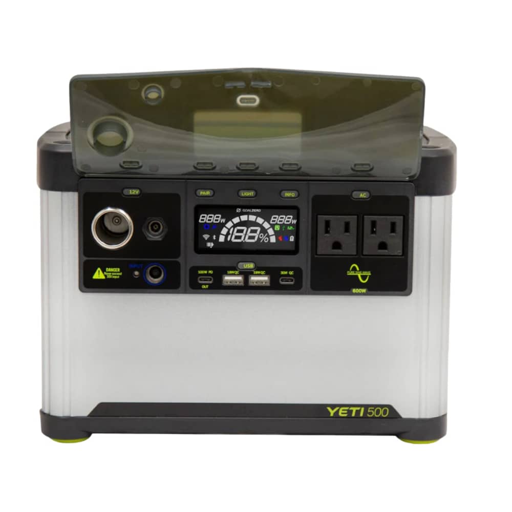 GOAL ZERO YETI 500 6G 120V Power Station in White/Black - Image 1 of 5