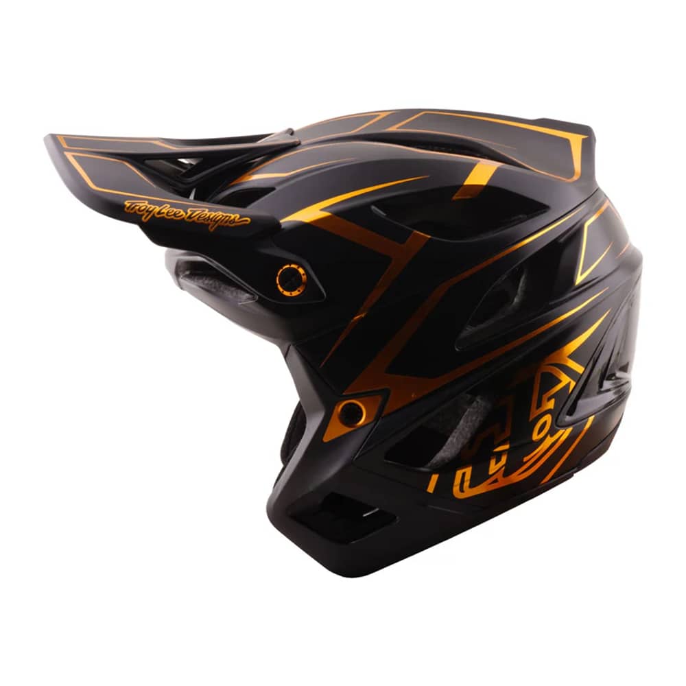 Troy Lee Designs Stage Stunt Helmet in Pinstripe Black - Image 4 of 6