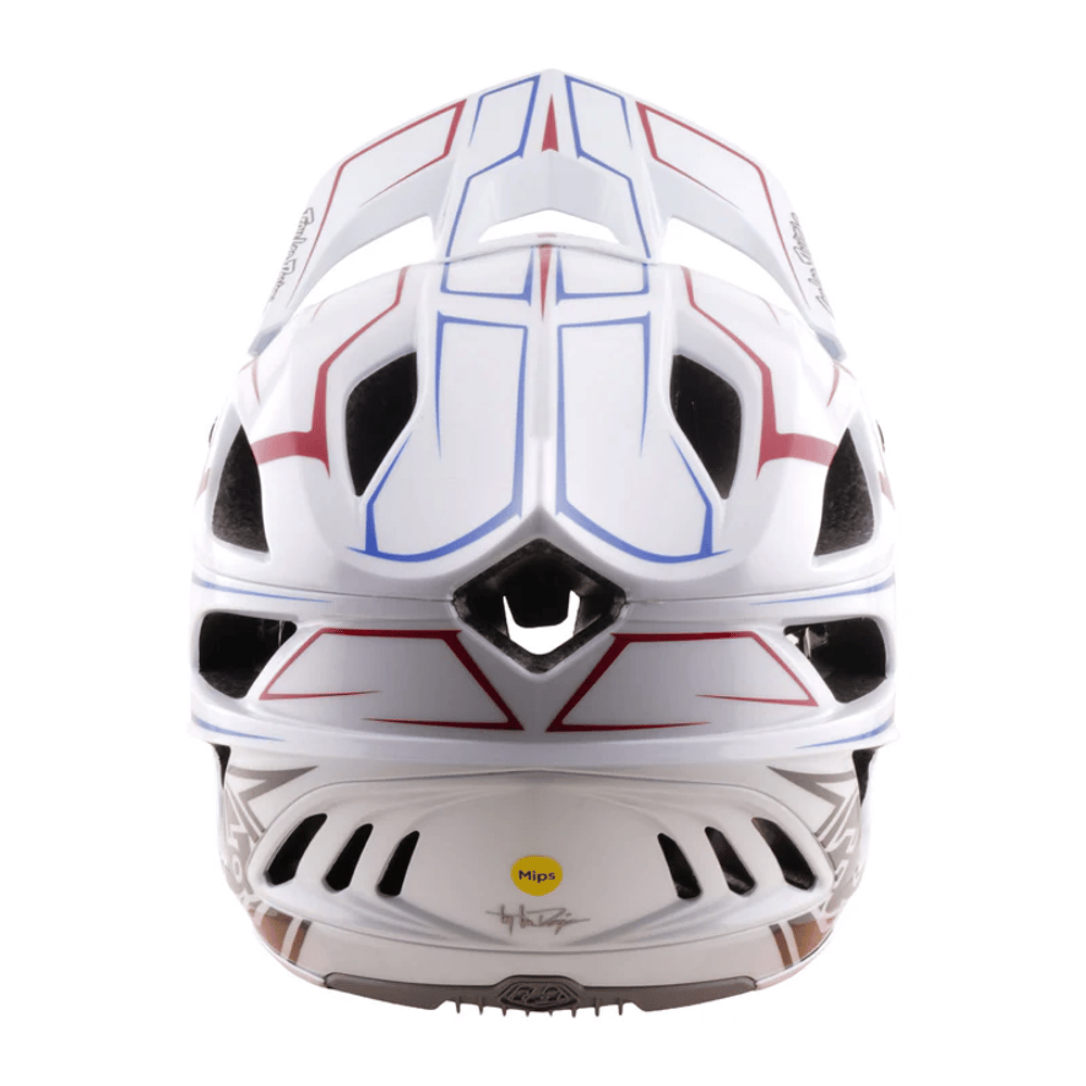 Troy Lee Designs Stage Stunt Helmet in Pinstripe White - Image 3 of 6