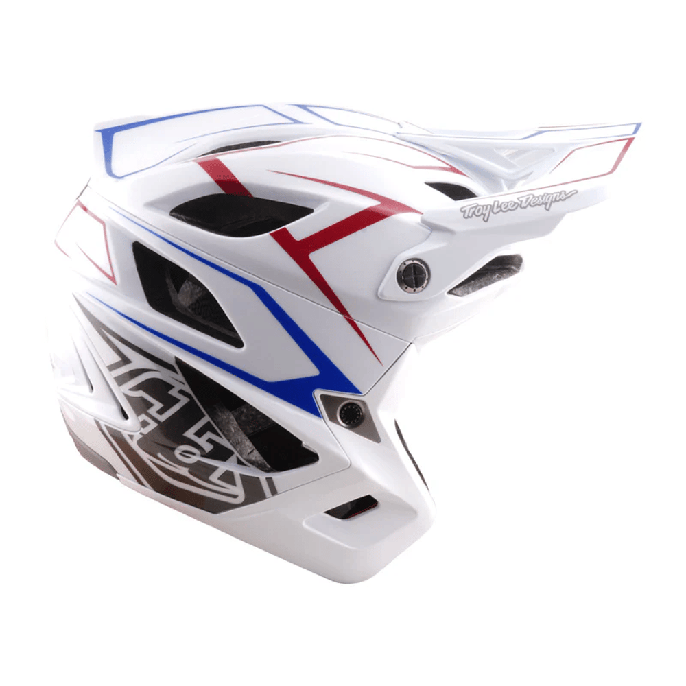 Troy Lee Designs Stage Stunt Helmet in Pinstripe White - Image 2 of 6