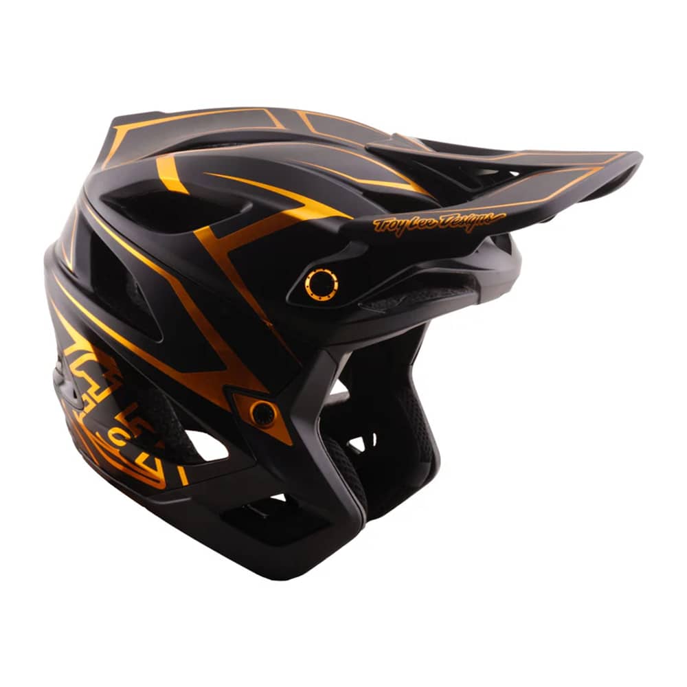 Troy Lee Designs Stage Stunt Helmet in Pinstripe Black - Image 1 of 6