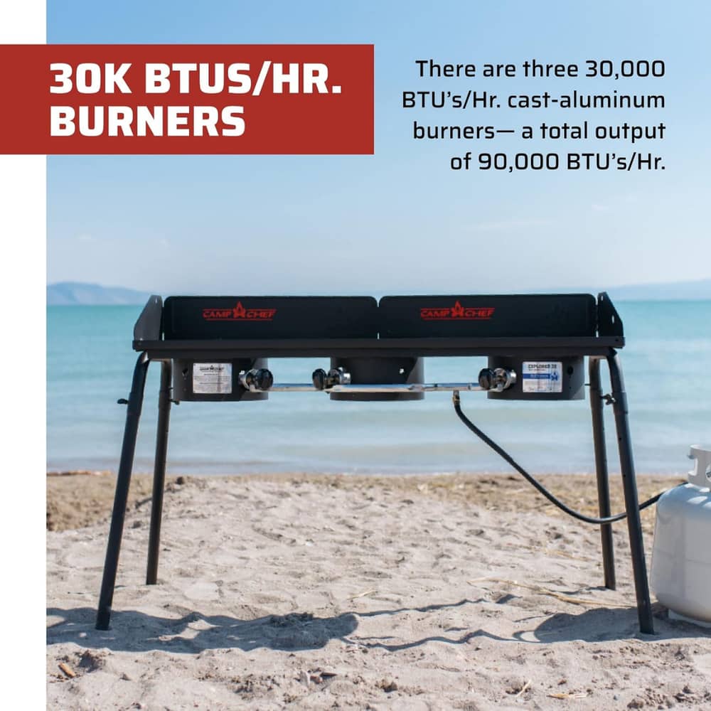 Camp Chef Explorer 3X Three-Burner System in Black - Image 2 of 7