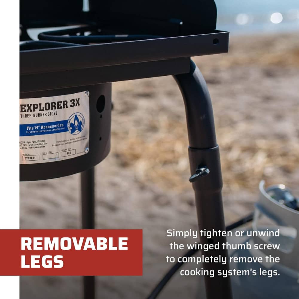 Camp Chef Explorer 3X Three-Burner System in Black - Image 5 of 7