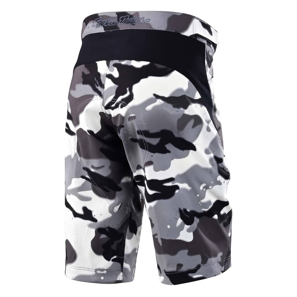 TROY LEE DESIGNS YOUTH FLOWLINE SHORT in Spray Camo White/Gray/Black - Image 2 of 2