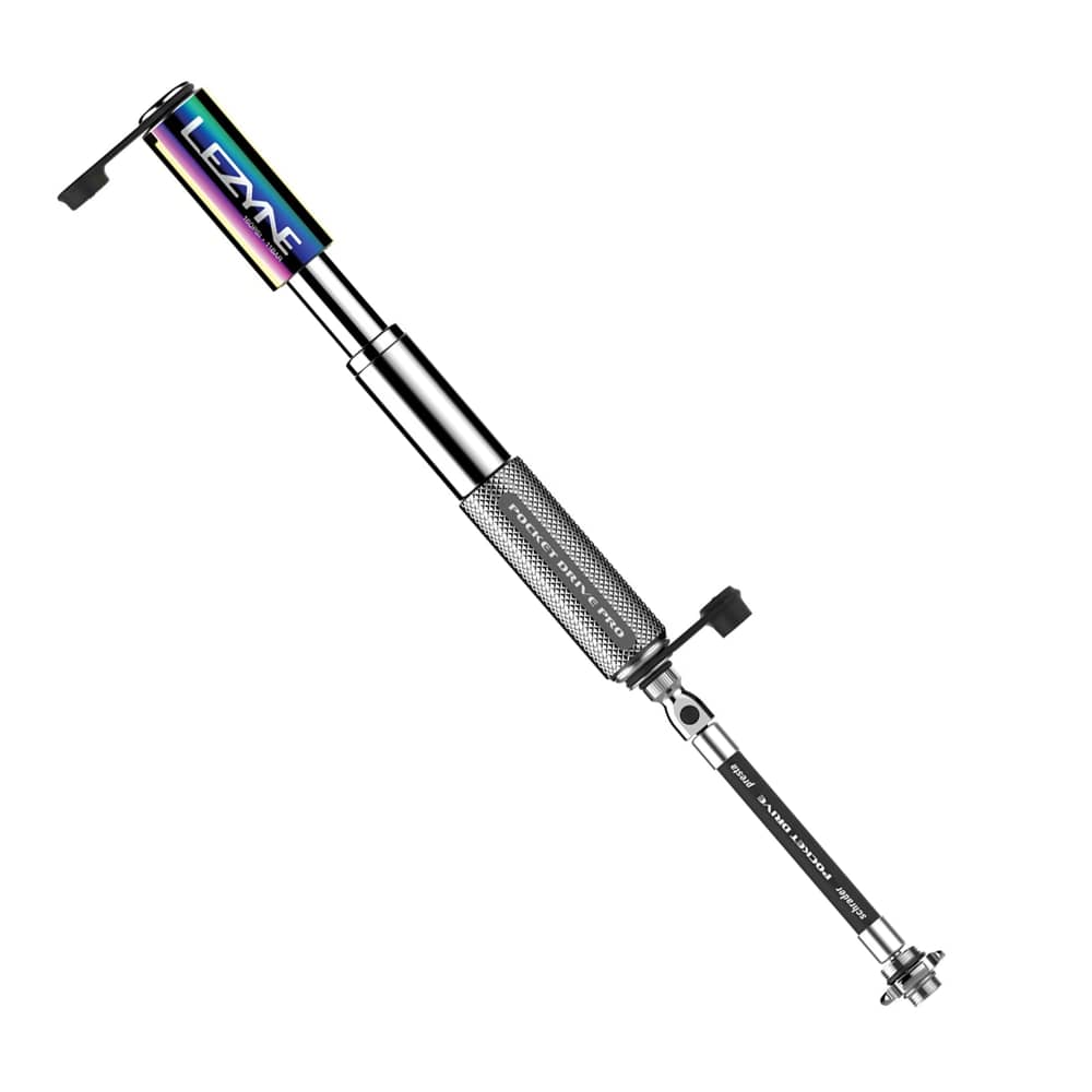 Lezyne Pocket Drive Pro Pump in Neo Metallic/Silver - Image 2 of 7