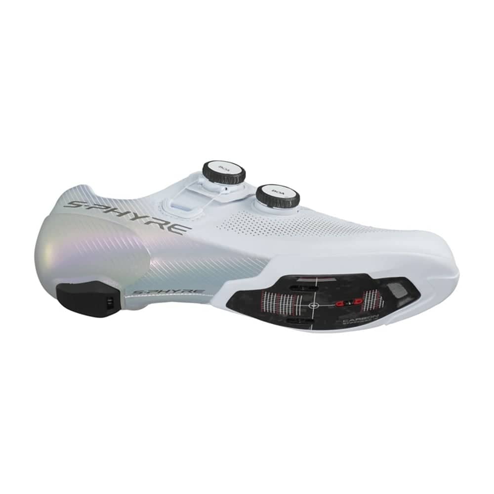Shimano SH-RC903W SPHYRE BICYCLE SHOES in White - Image 4 of 5