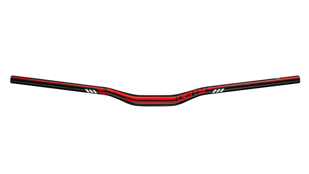 Deity | Skyline 787 25Mm Rise Handlebar | Red | 25Mm Rise | Aluminum