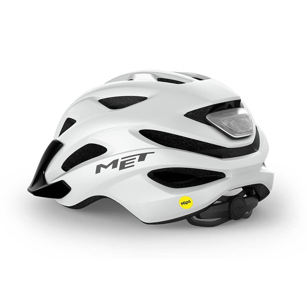 MET Crossover MIPS Helmet in White - Image 3 of 4