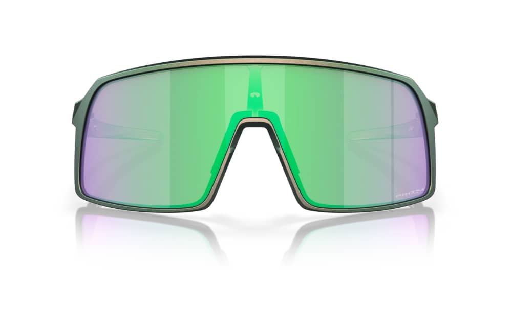 Oakley Sutro Cycling Sunglasses in Matte Silver Green Colorshift/Prizm Road Jade - Image 2 of 7