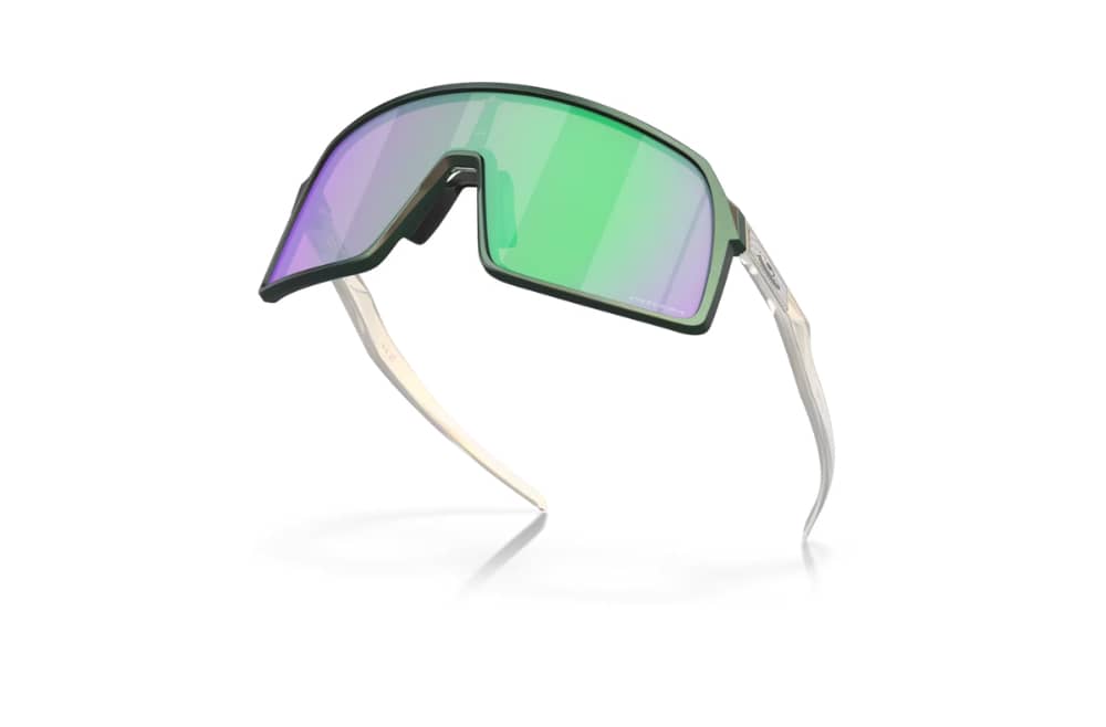Oakley Sutro Cycling Sunglasses in Matte Silver Green Colorshift/Prizm Road Jade - Image 4 of 7