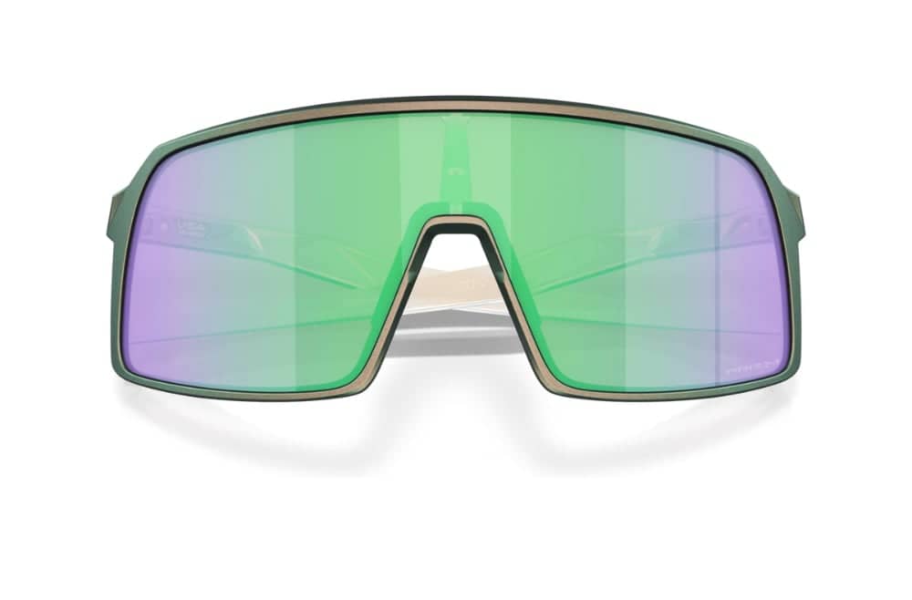 Oakley Sutro Cycling Sunglasses in Matte Silver Green Colorshift/Prizm Road Jade - Image 5 of 7