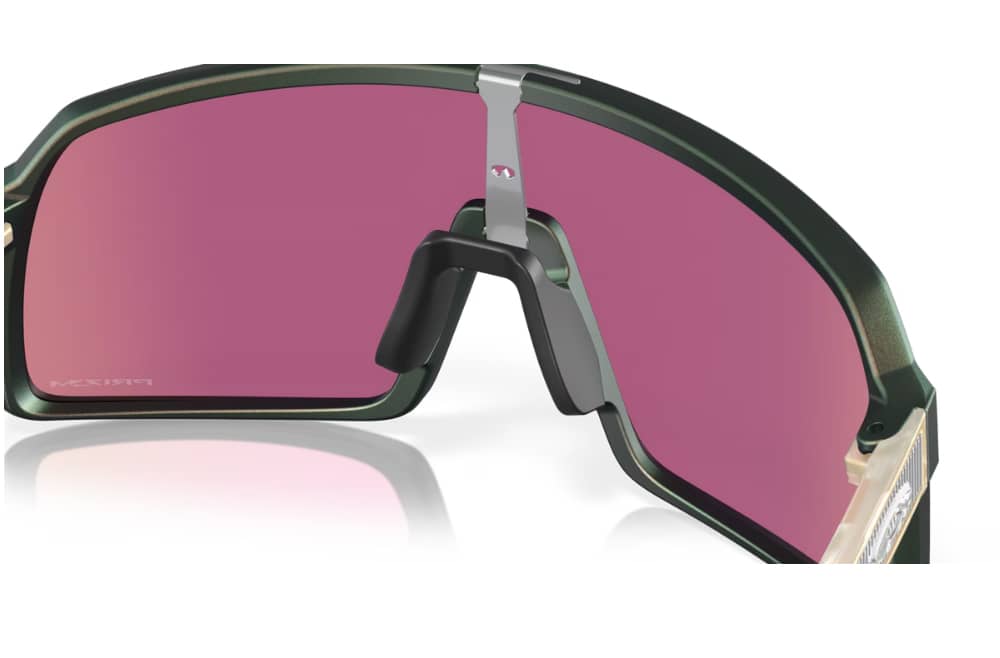 Oakley Sutro Cycling Sunglasses in Matte Silver Green Colorshift/Prizm Road Jade - Image 7 of 7