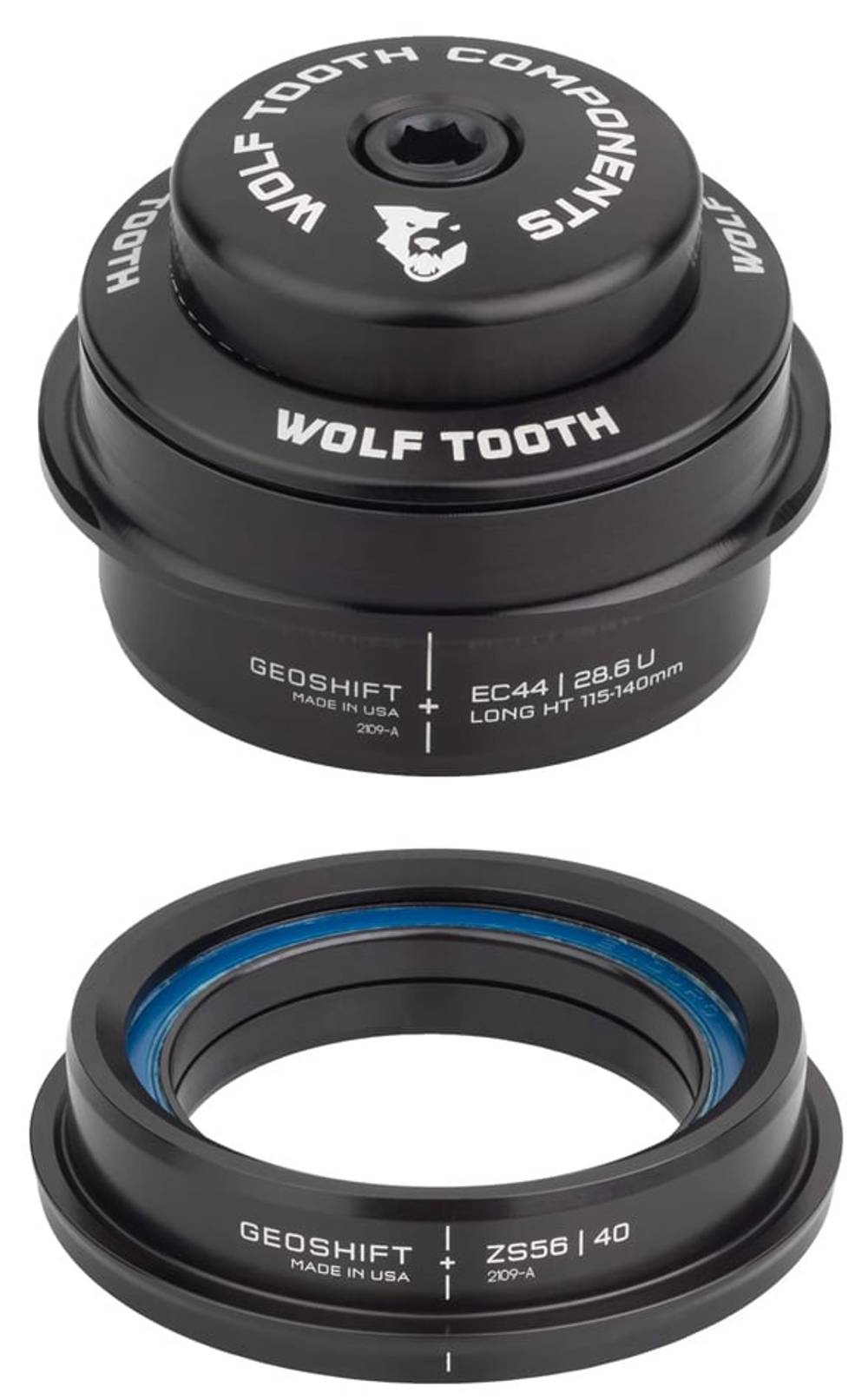 Wolf Tooth GeoShift Performance Angle Headset - 2 Deg
